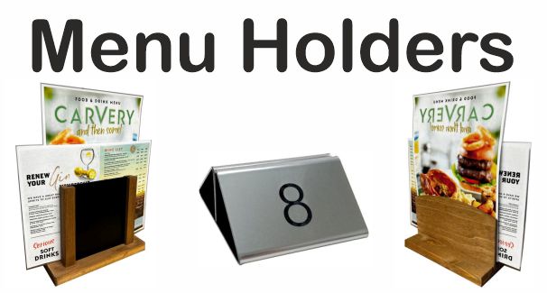 Menu Holders and Stands