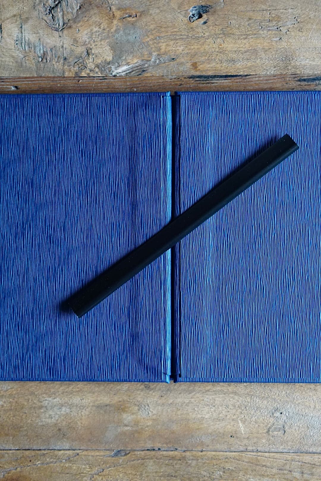 Dark Blue Eclisse 23cm x 23cm Menu Cover - off the shelf
