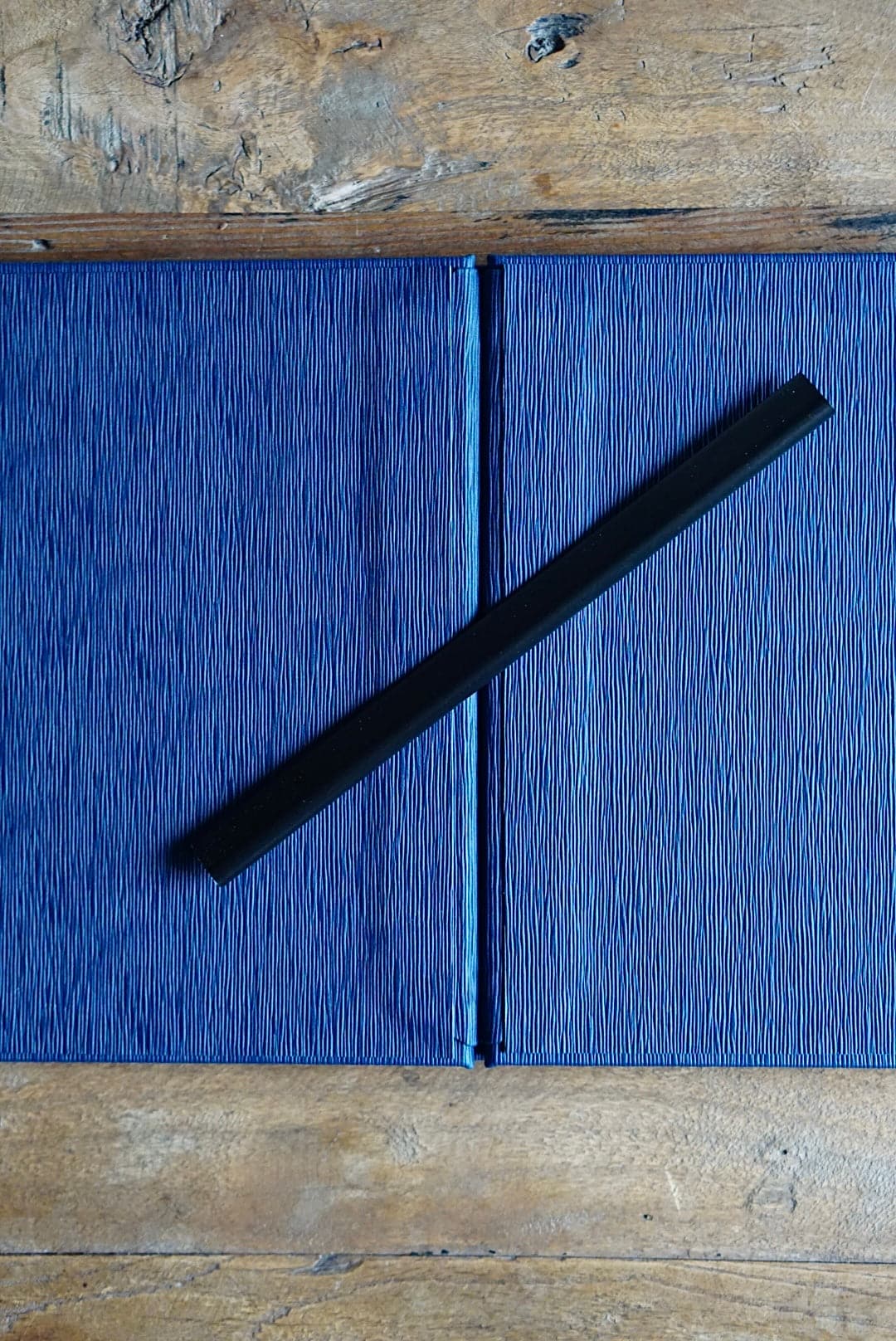 Dark Blue Eclisse 23cm x 23cm Menu Cover - off the shelf
