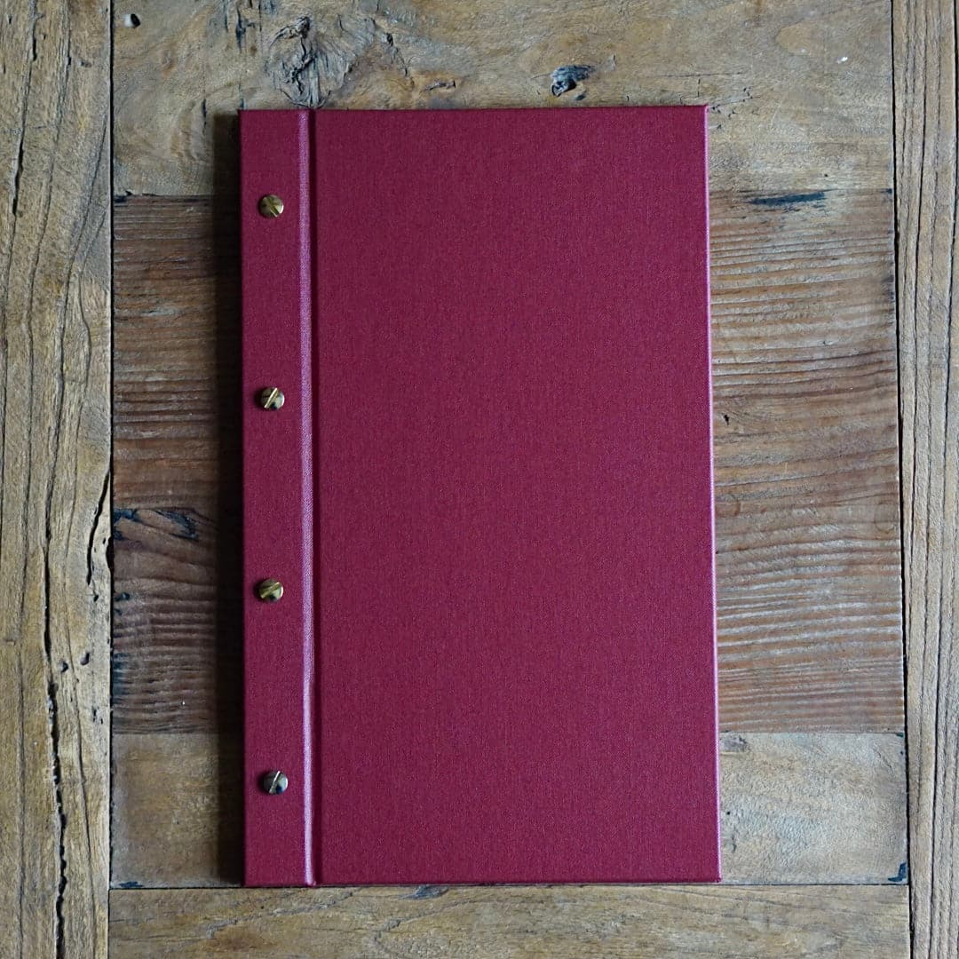 Mulberry Buckram 2/3 A4 Menu Cover - off the shelf