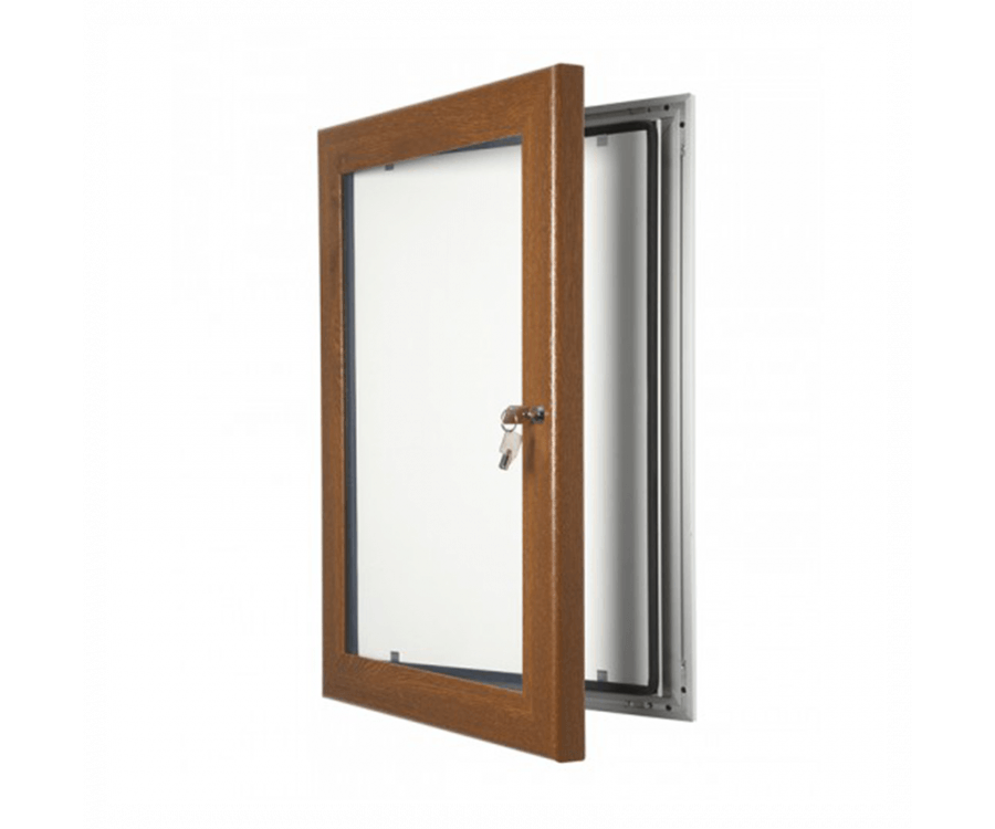 30mm Golden Oak Effect Poster Case - bhma