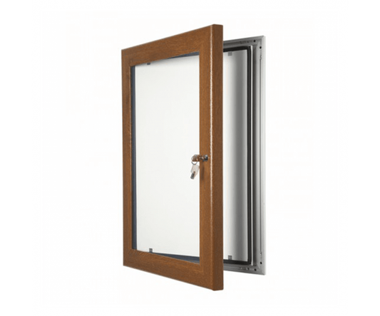 30mm Golden Oak Effect Poster Case - bhma