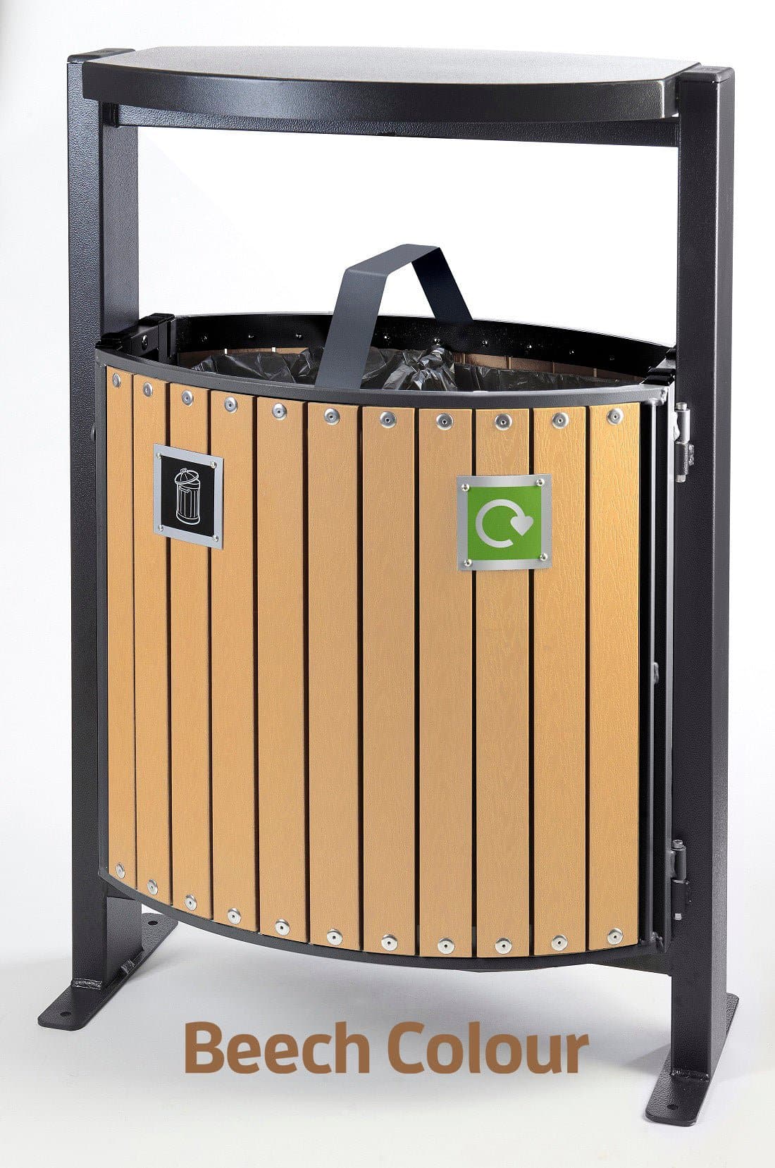 Ajax 2 Compartment Outdoor Bin - bhma