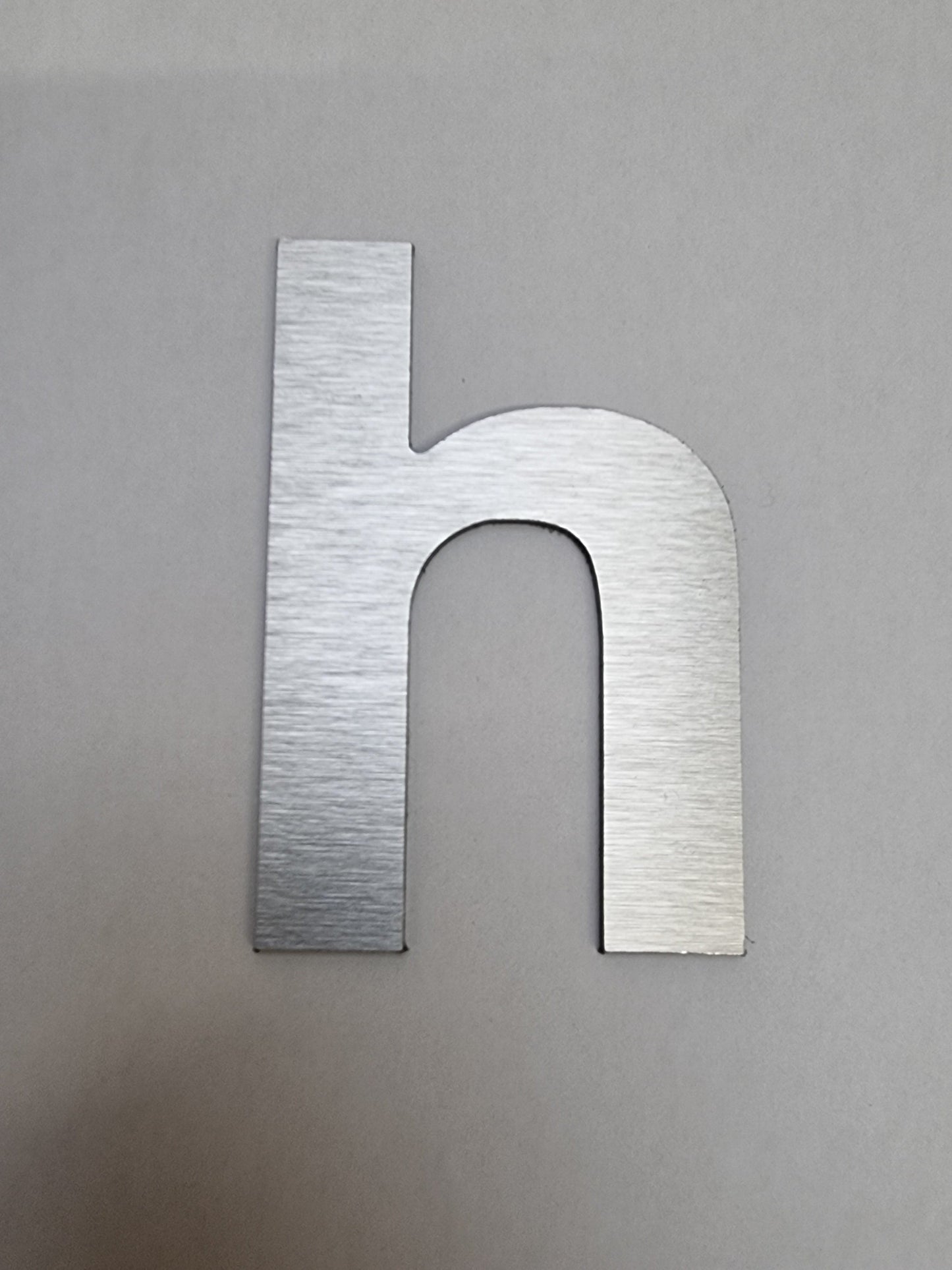 Aluminium Letters Brushed Finished - bhma