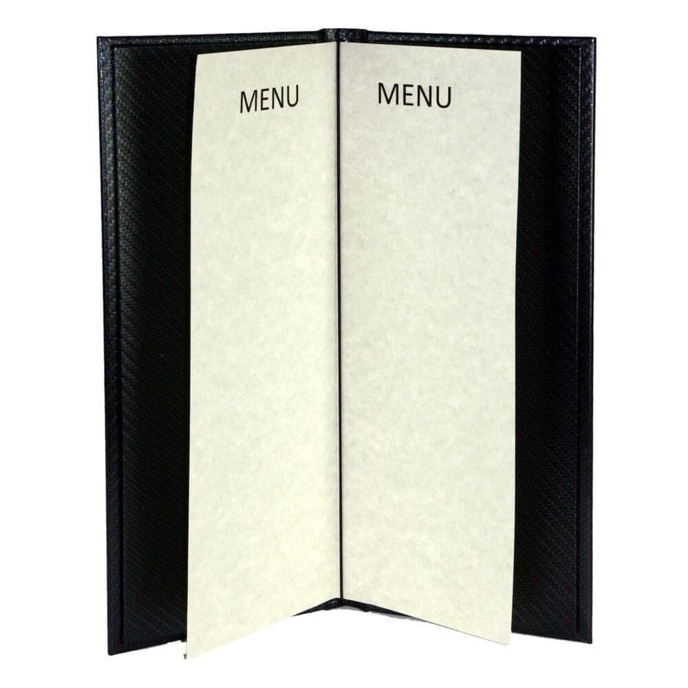 Black Carbon Menu Cover - bhma
