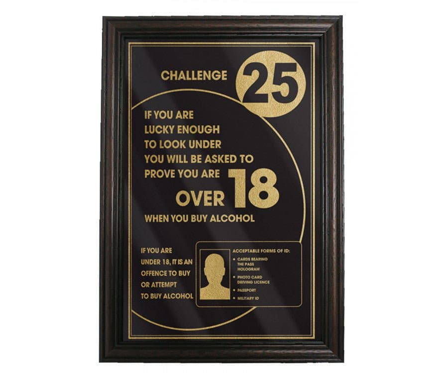 Challenge 25 bar Sign - bhma