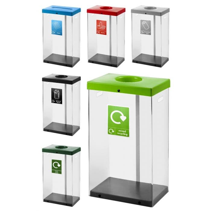 Clear Body Recycling Bin - bhma
