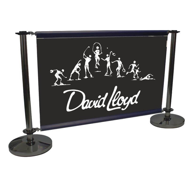 DDA Compliant Black Cafe Barrier 1500mm Wide - bhma