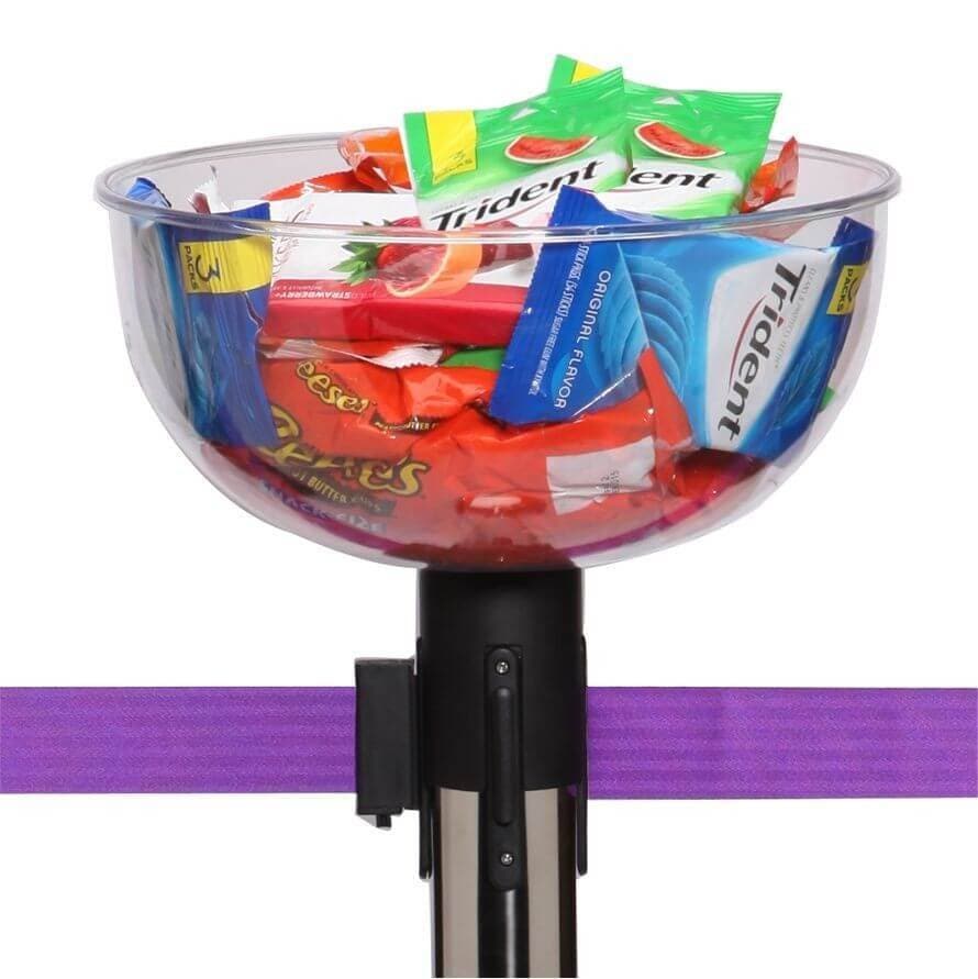 Display Bowl for Retractable Belt Barriers - bhma