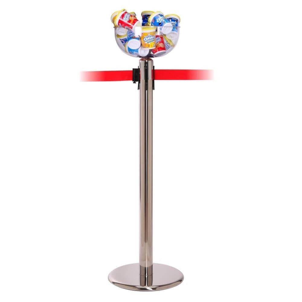 Display Bowl for Retractable Belt Barriers - bhma