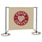 Eco Stainless Steel Cafe Barrier 1200mm Wide - bhma