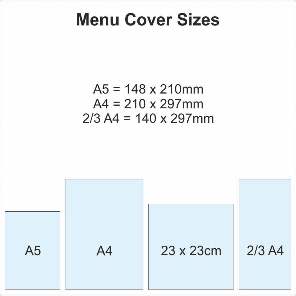 Full Recycled Leather Menu Cover - bhma