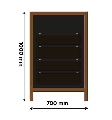 Hanging Display Chalk A Frame - bhma