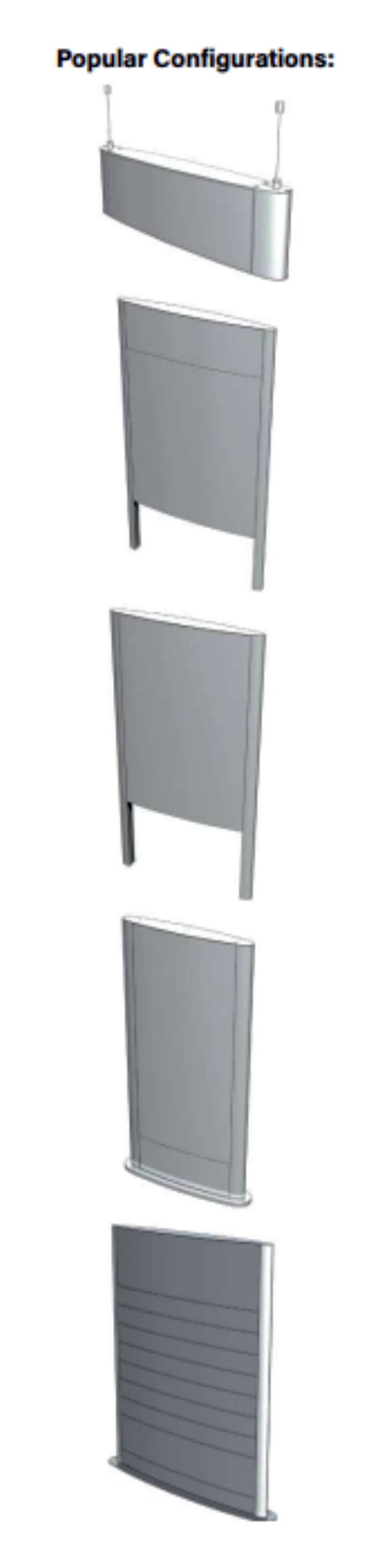 Info Curve Mini Totem Sign - bhma