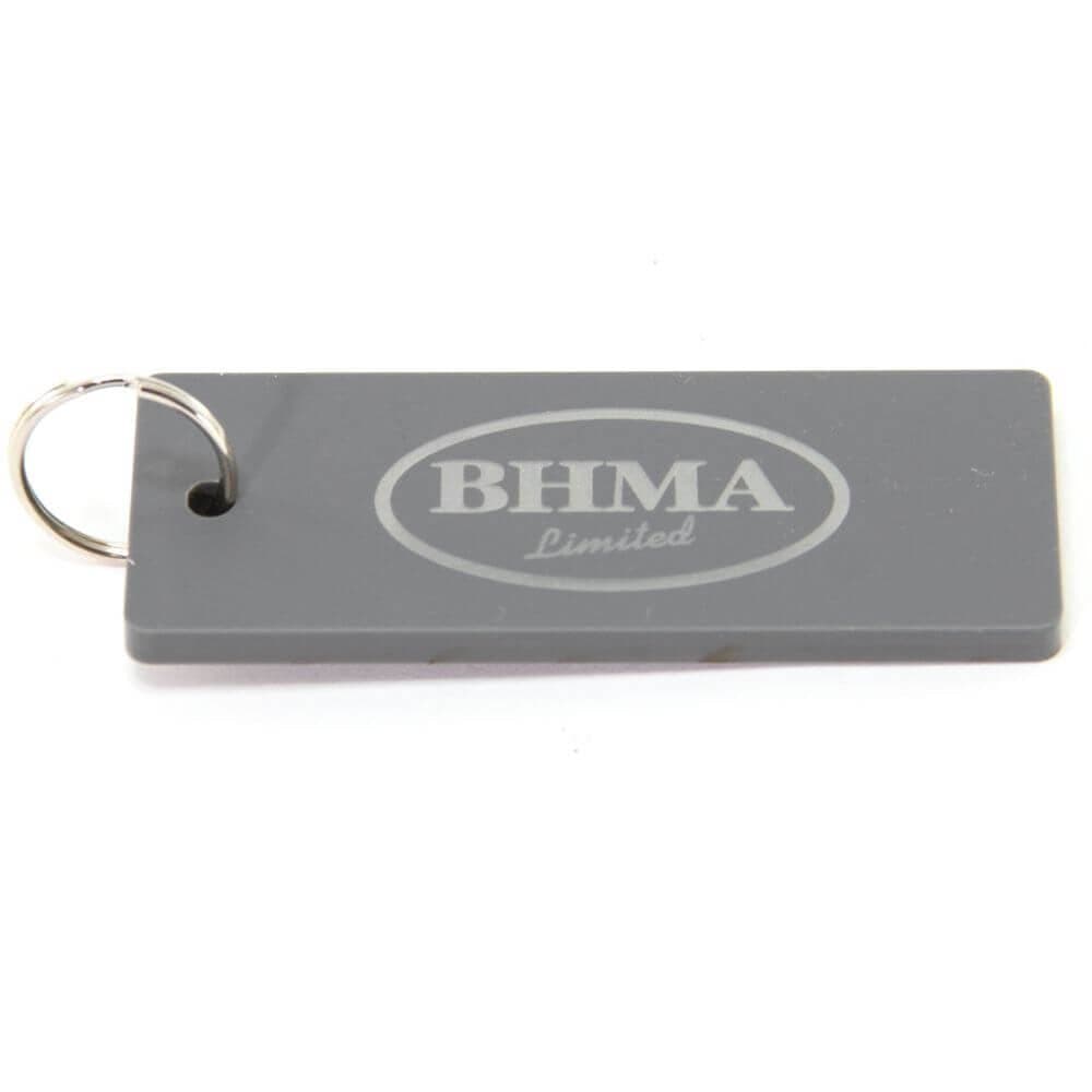 Key Fobs - Engraved Acrylic - Frosted - bhma