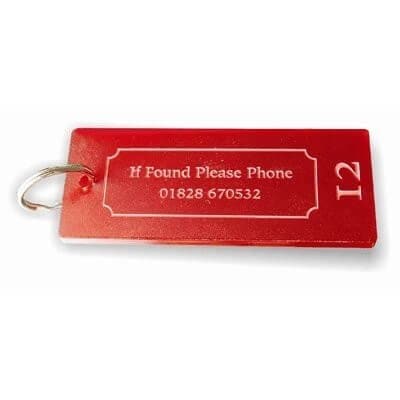 Key Fobs - Engraved Acrylic - Frosted - bhma
