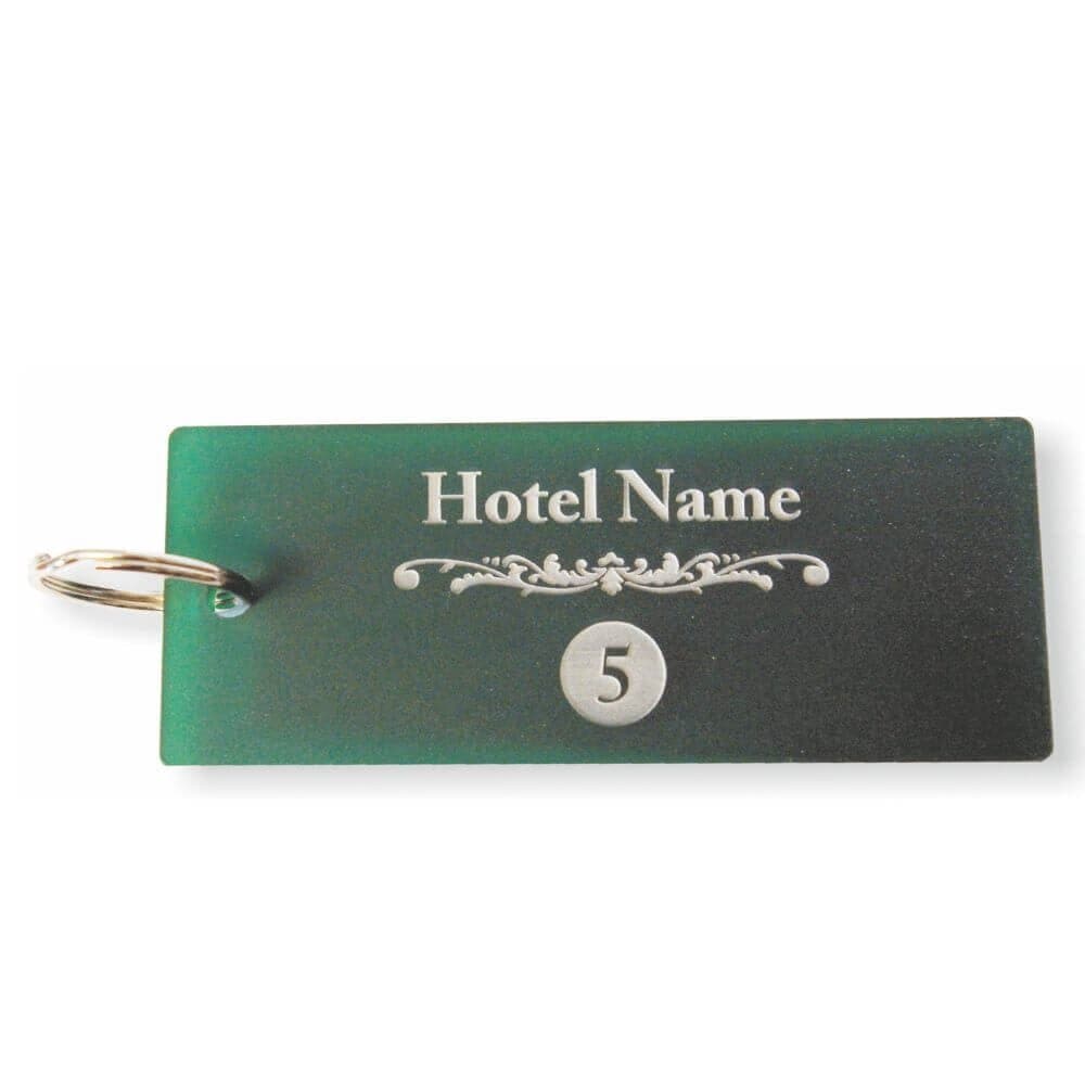 Key Fobs - Engraved Acrylic - Frosted - bhma