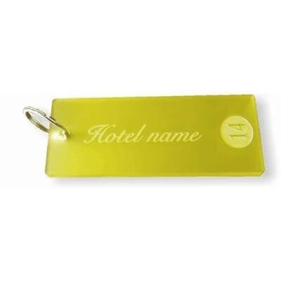 Key Fobs - Engraved Acrylic - Frosted - bhma