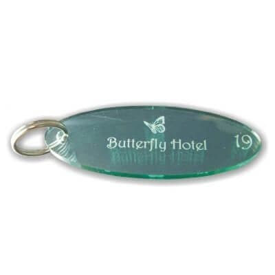 Key Fobs - Engraved Acrylic - Tinted - bhma