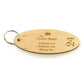 Key Fobs - Engraved Maple Veneer Wood - bhma