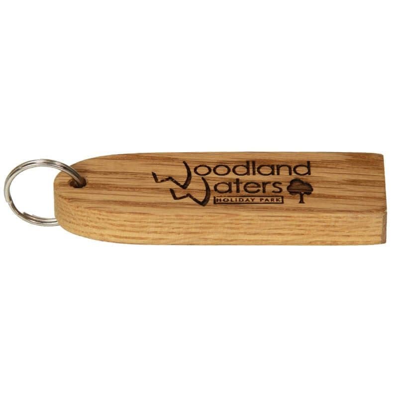 Key Fobs - Engraved Solid Oak - bhma