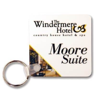 Key Fobs - Printed Acrylic - Square Shape - bhma