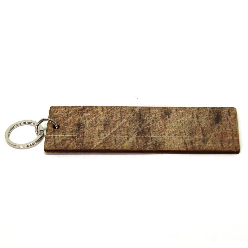 Key Fobs - Printed Wooden Finish - Rectangle Shape - bhma