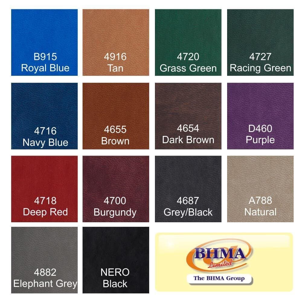 Laxey Menu Covers Standard Colours - bhma
