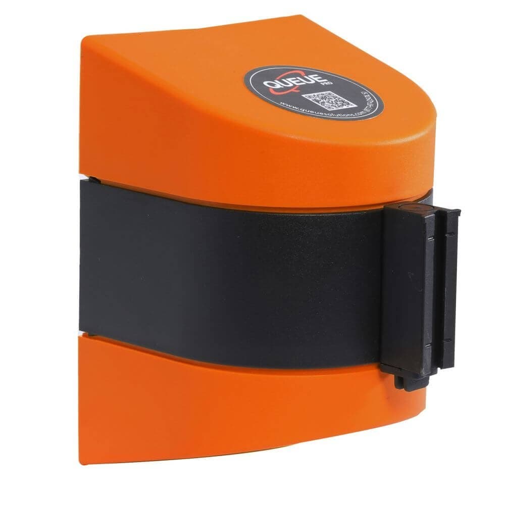 Orange WallPro Wall Mounted Retracting Barrier - bhma