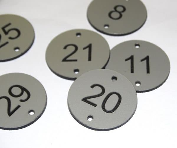 Restaurant Aluminium Effect Table Numbers - bhma