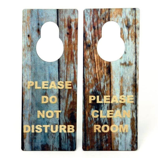 Rustic Wooden Do Not Disturb Door Hanger - bhma