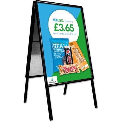 Snap Frame A-board Pavement Sign - Black - bhma
