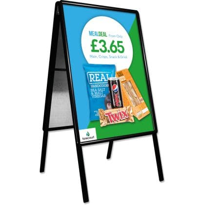 Snap Frame A-board Pavement Sign - Black - bhma