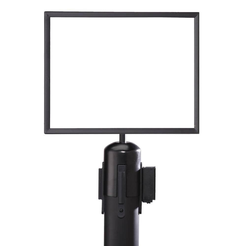 Standard Horizontal Frames for Belt Stanchions - Black - bhma