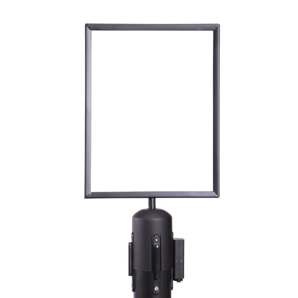 Standard Vertical Frames for Belt Stanchions - Black - bhma