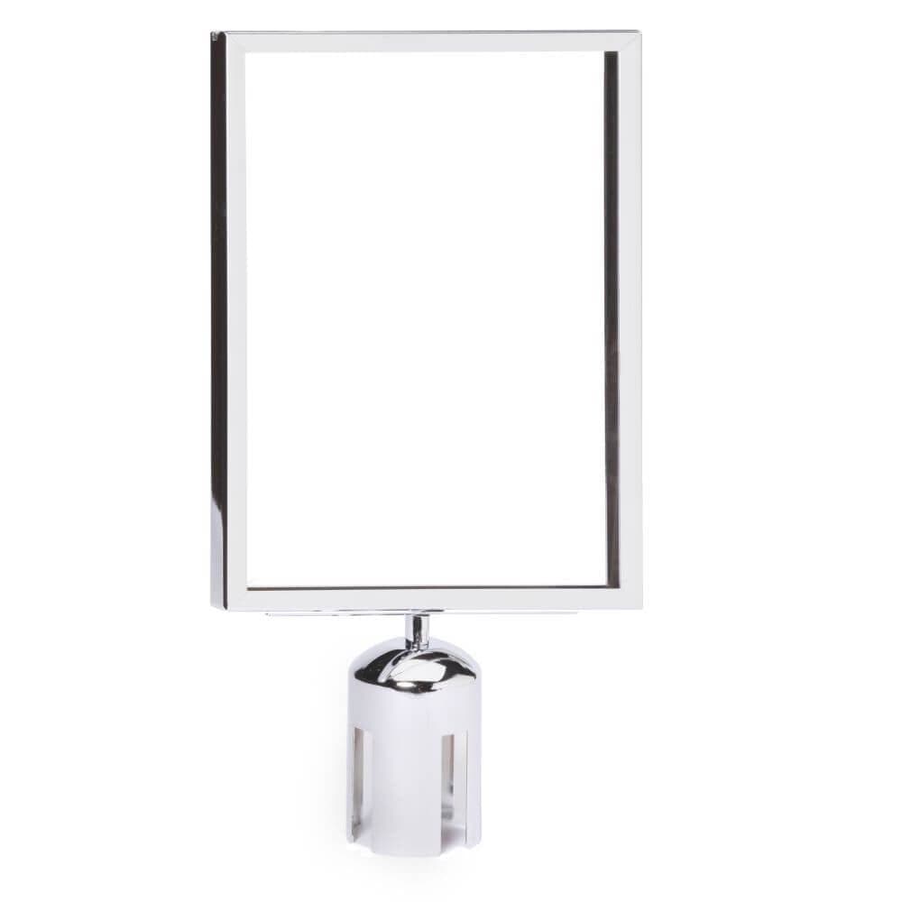 Standard Vertical Frames for Belt Stanchions - Chrome - bhma