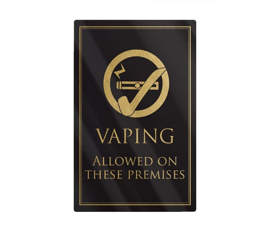 Vaping Allowed on These Premises Sign - bhma