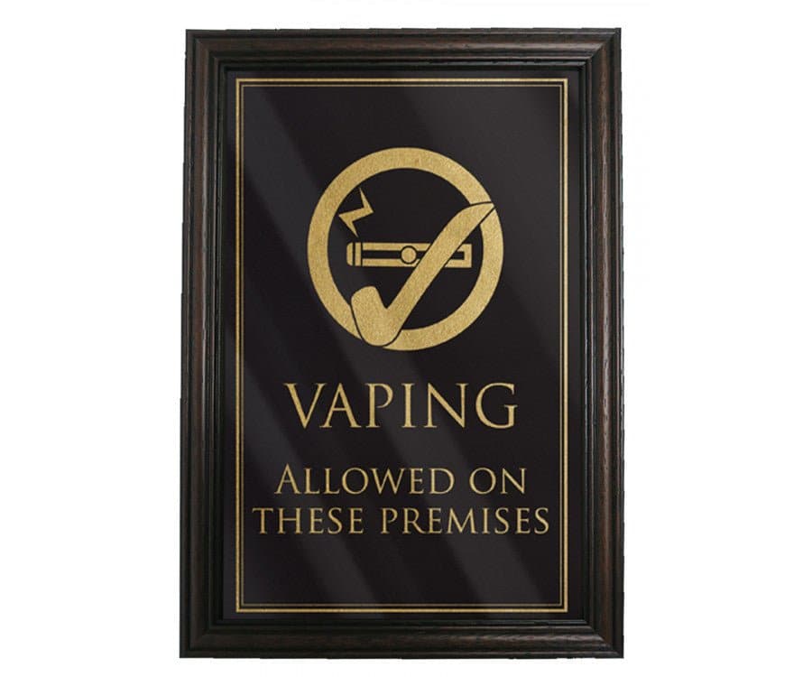 Vaping Allowed on These Premises Sign - bhma