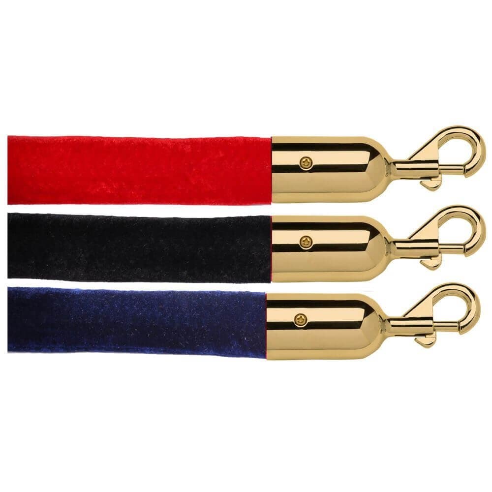 Velvet Barrier Ropes Gold Ends - bhma