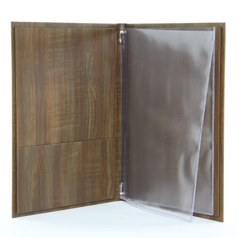 Wood Effect Guest Room Information Folder - bhma