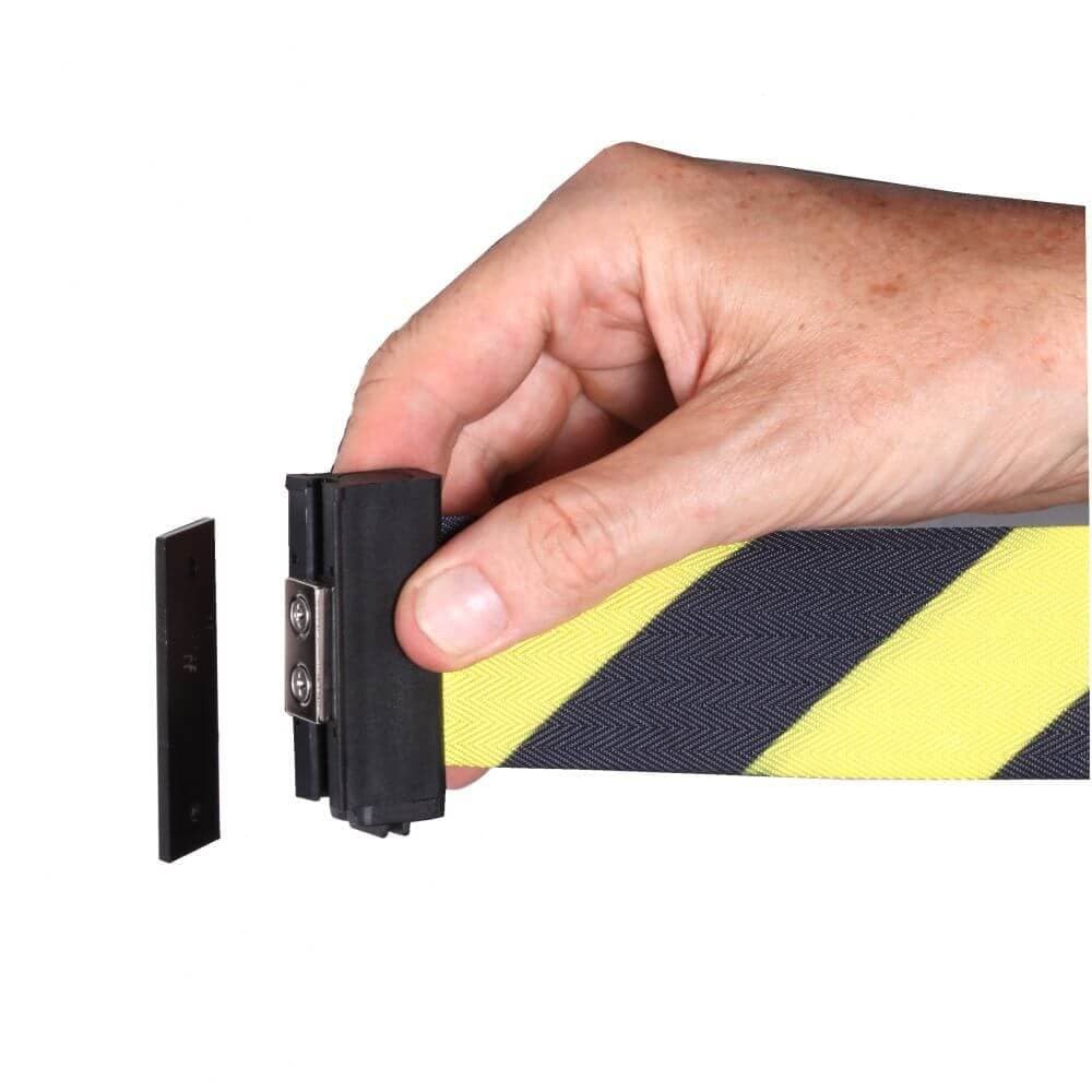 Yellow WallPro Wall Mounted Retracting Barrier - bhma