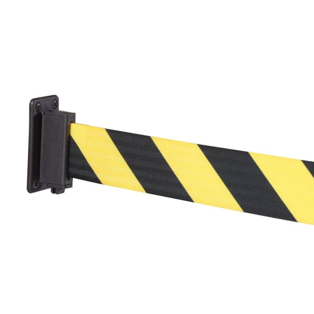 Yellow WallPro Wall Mounted Retracting Barrier - bhma