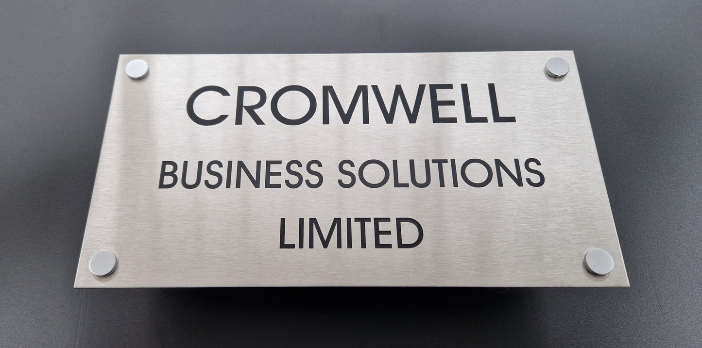 Engraved Stainless Steel Nameplate