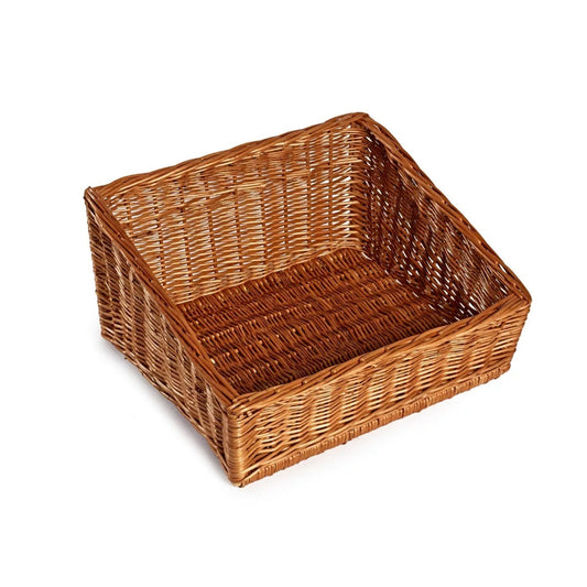 Deep Sloping Wicker display basket 50cm
