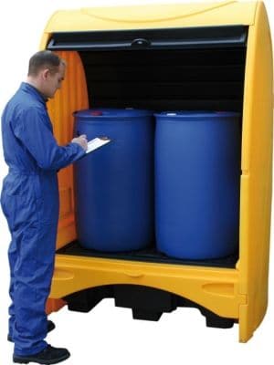 2 Drum Hardcover Spill Pallet 250 Litres Sump Capacity - bhma