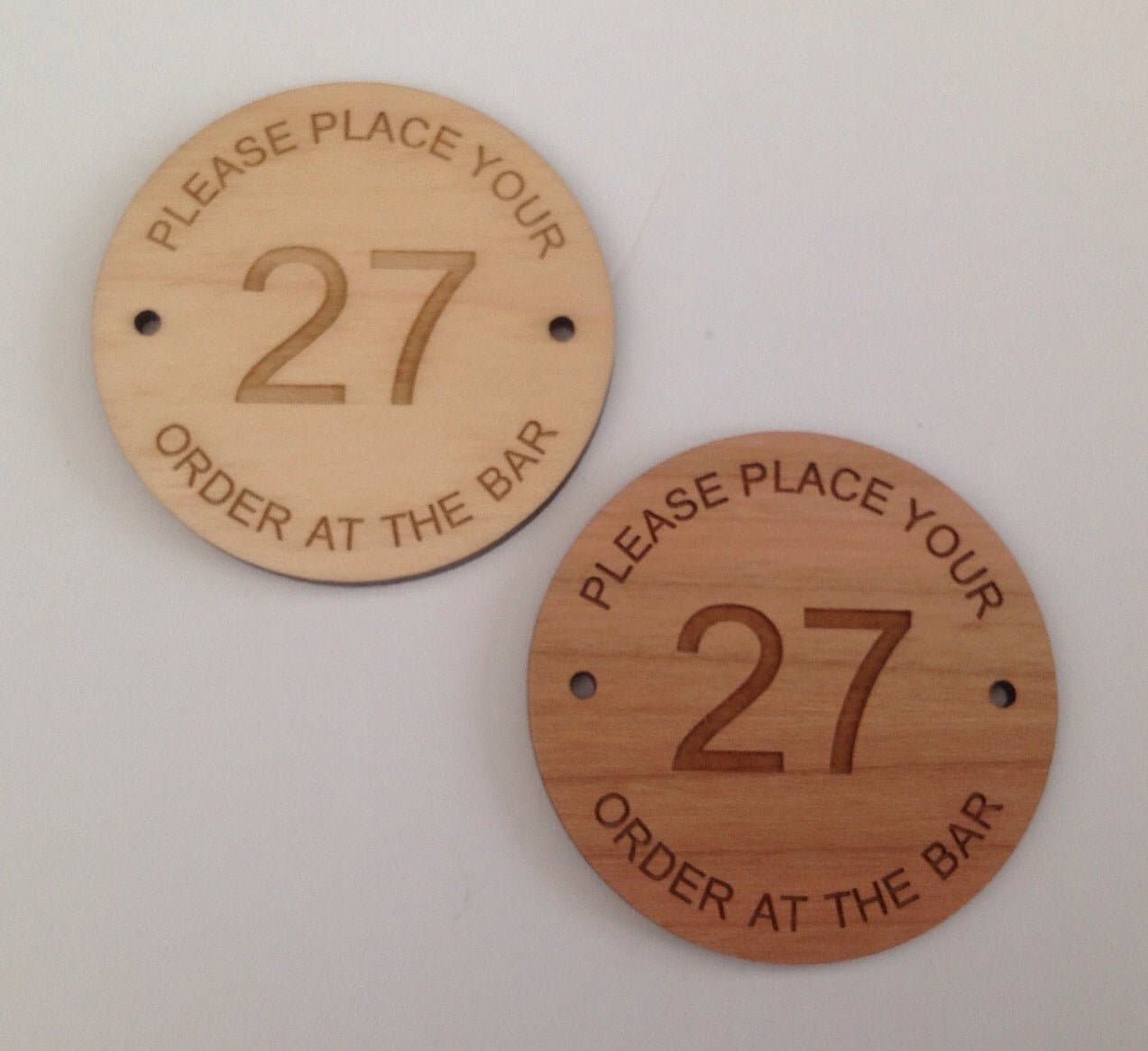 66mm Wooden Restaurant Table Numbers - bhma