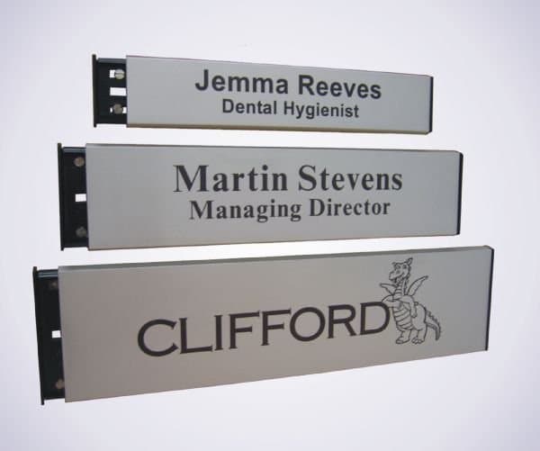 Aluminium Slide on door sign – bhma