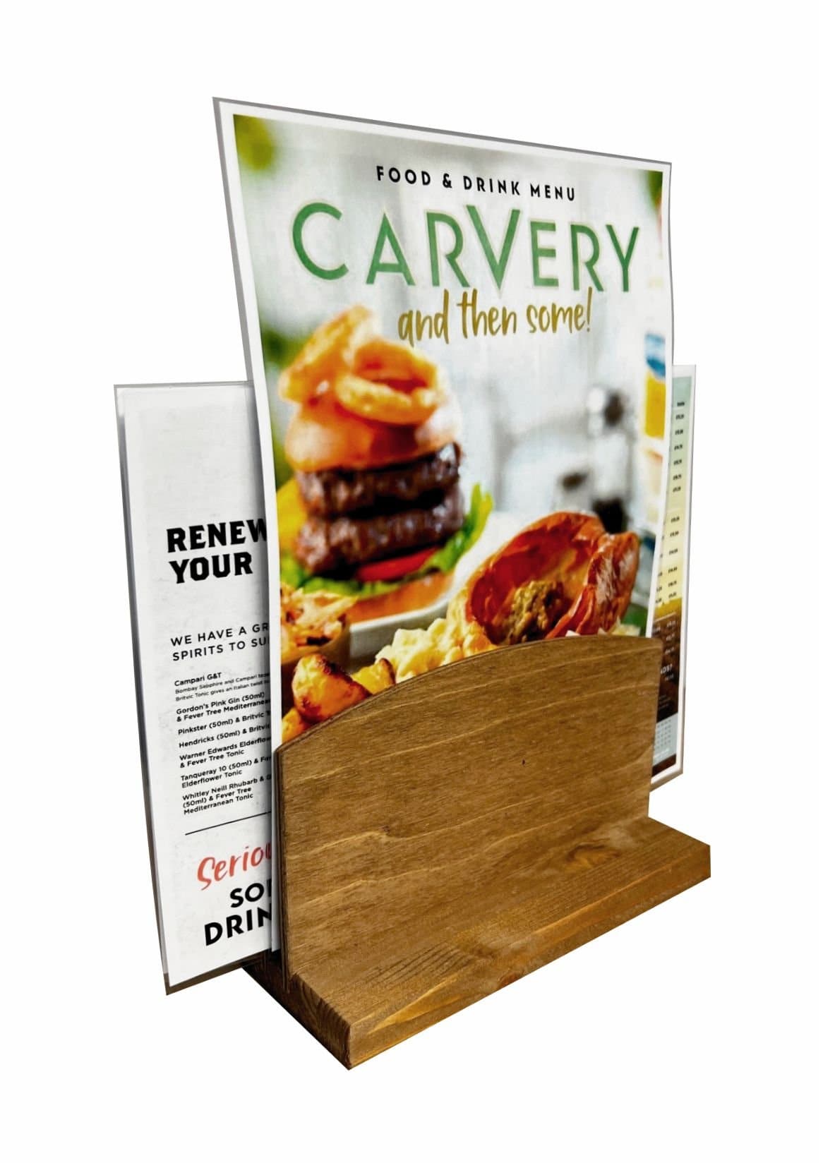 Arched Wooden Menu Holder – bhma