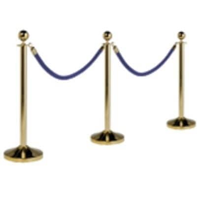Brass Rope Stands with Ball Top - bhma