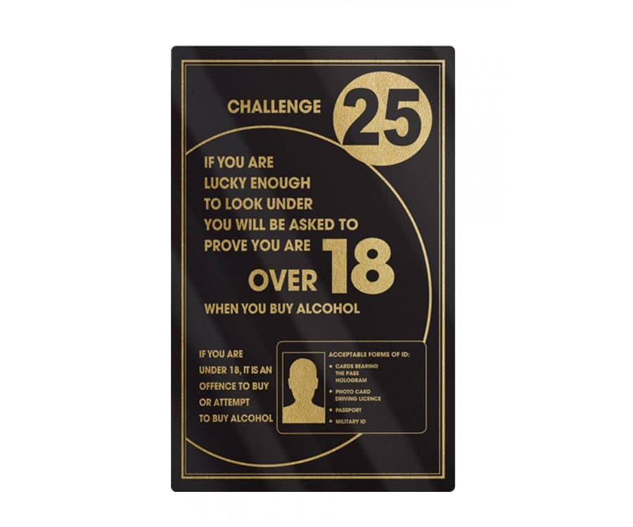 Challenge 25 bar Sign - bhma